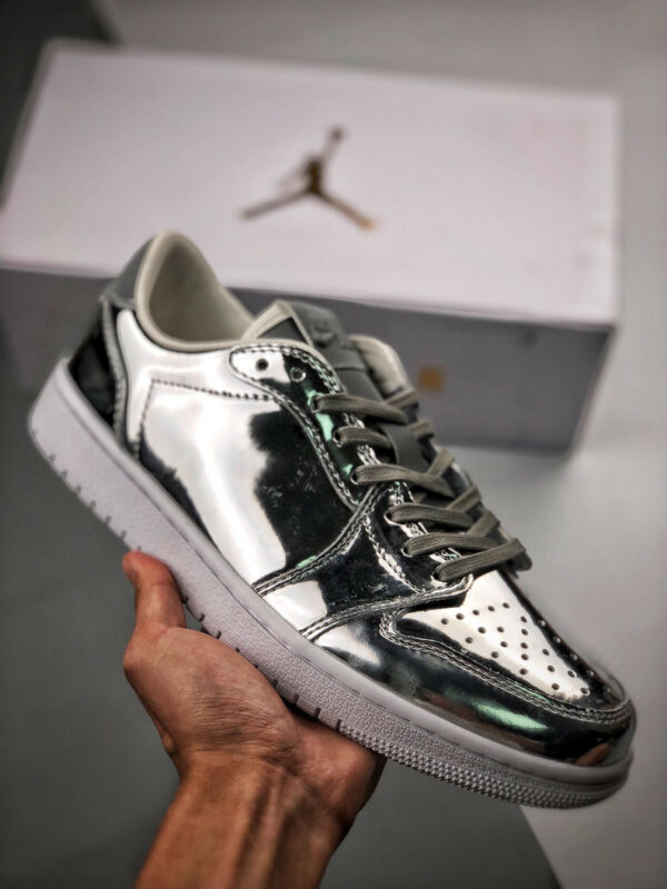 Air Jordan 1 Low Pinnacle Metallic Silver White On Sale