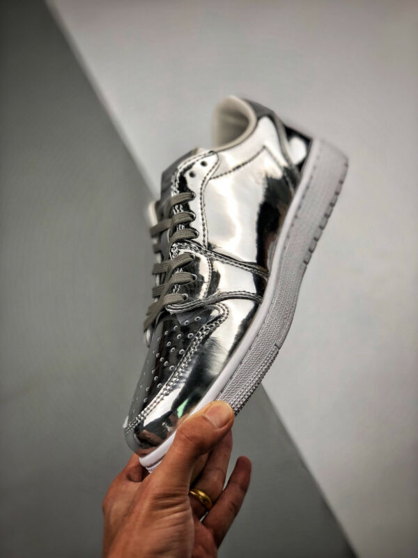 Air Jordan 1 Low Pinnacle Metallic Silver White On Sale