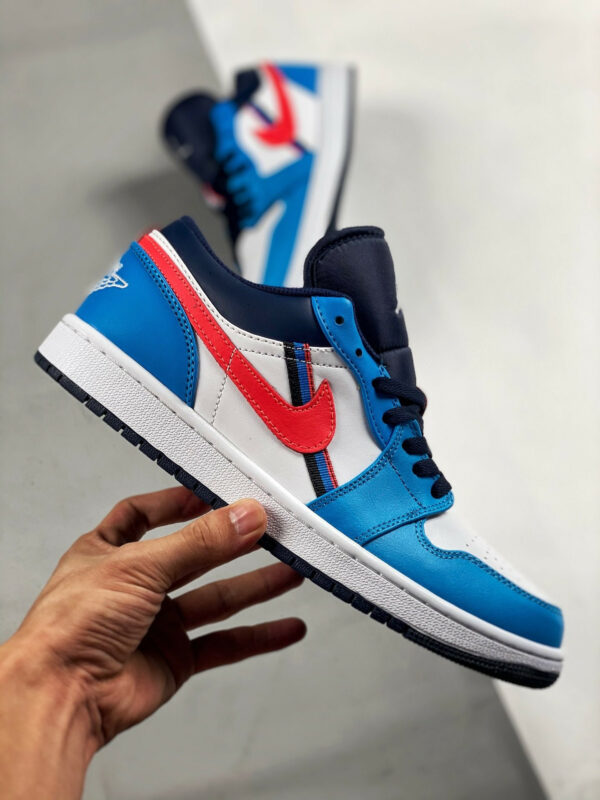 Air Jordan 1 Low White Blue Crimson For Sale