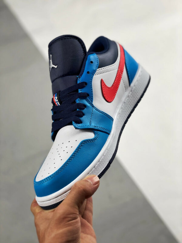 Air Jordan 1 Low White Blue Crimson For Sale