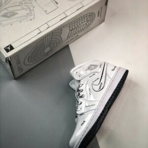 Air Jordan 1 Mid Schematic DQ1864-100 For Sale