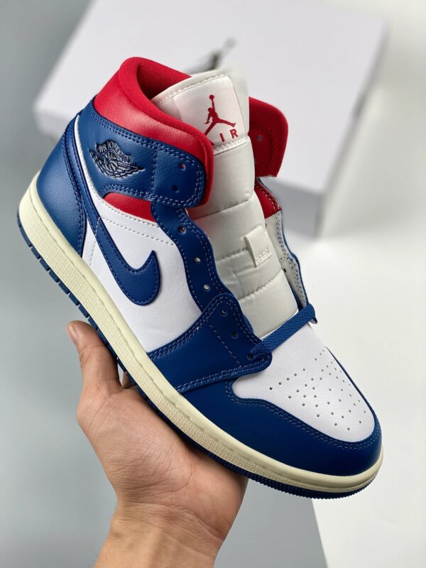 Air Jordan 1 Mid French Blue Blue WhiteRed BQ6472-146