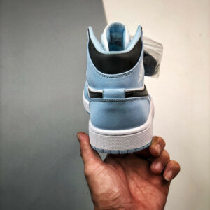 Air Jordan 1 Mid Ice Blue Black-Sail-White 555112-401 For Sale