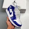 Air Jordan 1 Mid Kentucky White Hyper Royal BQ6472-104 For Sale