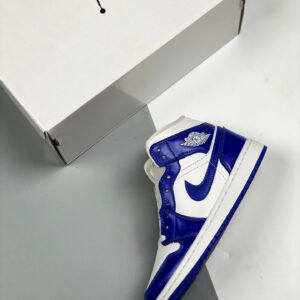 Air Jordan 1 Mid Kentucky White Hyper Royal BQ6472-104 For Sale