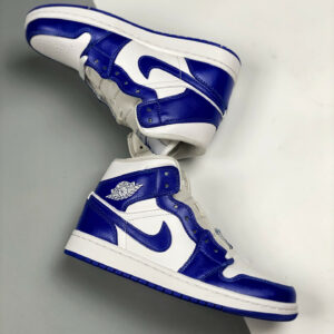 Air Jordan 1 Mid Kentucky White Hyper Royal BQ6472-104 For Sale