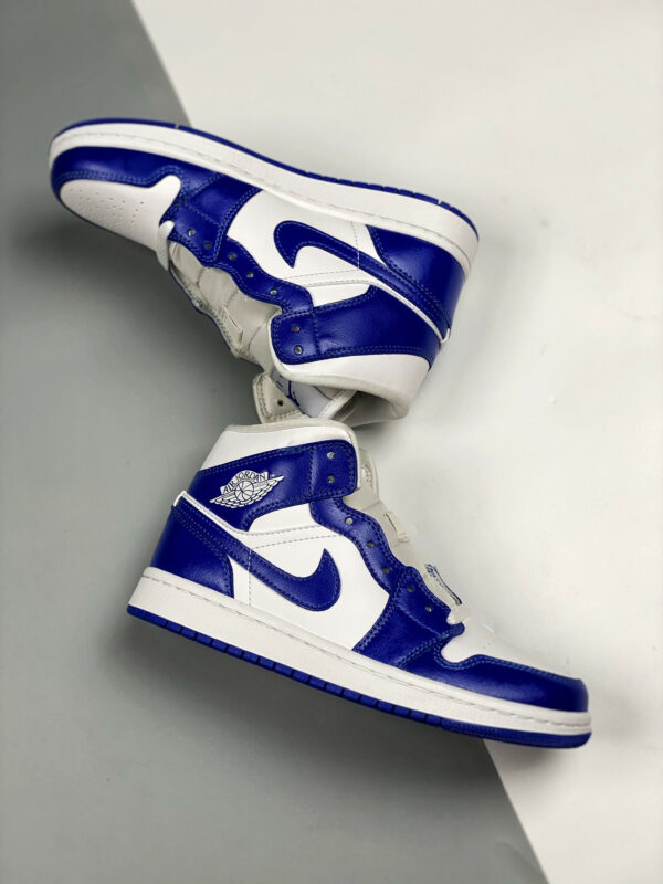 Air Jordan 1 Mid Kentucky White Hyper Royal BQ6472-104 For Sale