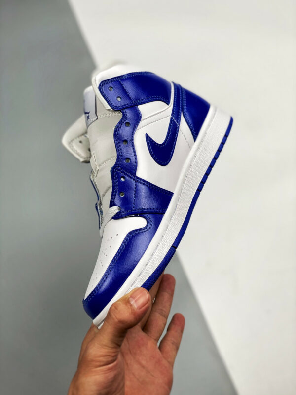 Air Jordan 1 Mid Kentucky White Hyper Royal BQ6472-104 For Sale