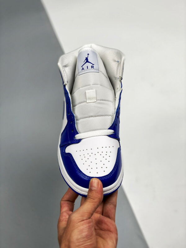 Air Jordan 1 Mid Kentucky White Hyper Royal BQ6472-104 For Sale