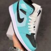 Air Jordan 1 Mid Light Dew Black-Teal Tint-White For Sale