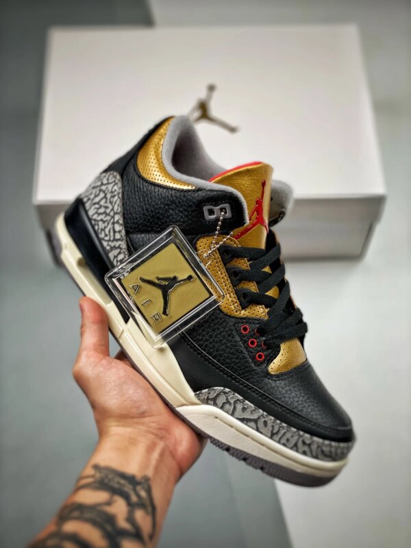 Air Jordan 3 Black Cement Gold CK9246-067 For Sale