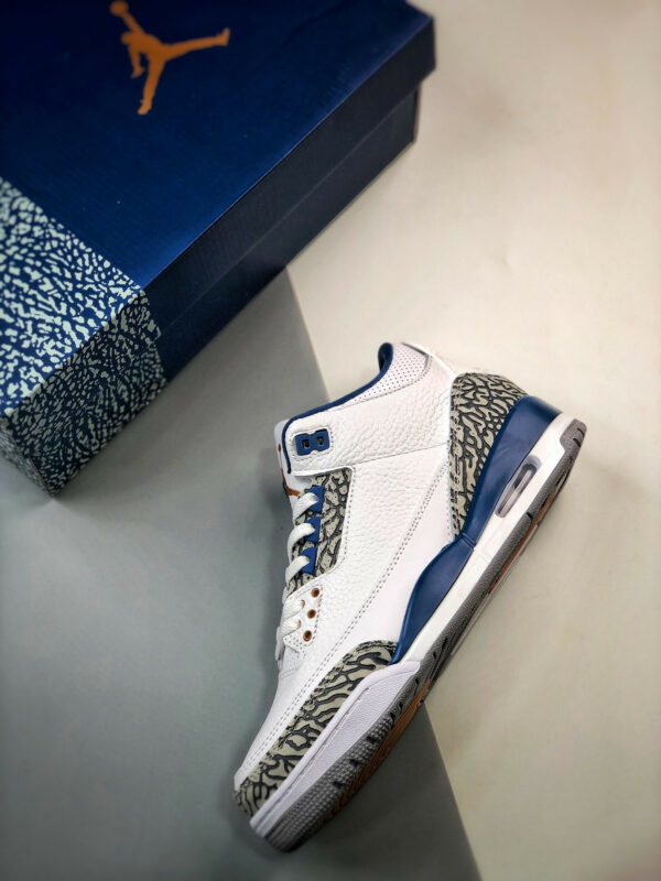 Air Jordan 3 Wizards PE White Metallic Copper-True Blue CT8532-148 For Sale