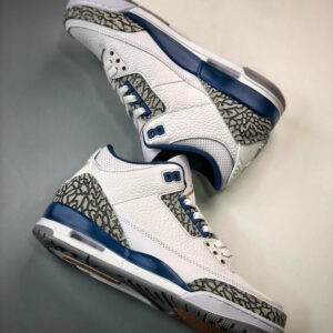 Air Jordan 3 Wizards PE White Metallic Copper-True Blue CT8532-148 For Sale