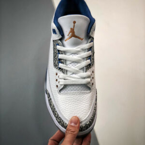 Air Jordan 3 Wizards PE White Metallic Copper-True Blue CT8532-148 For Sale