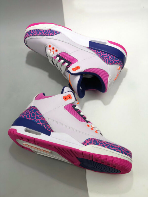 Air Jordan 3 GS Barely Grape Hyper Crimson-Fire Pink For Sale