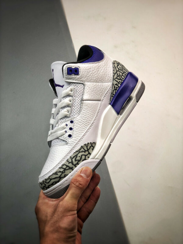 Air Jordan 3 White Black-Dark Iris-Cement Grey CT8532-105 For Sale