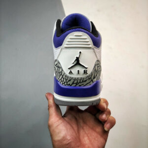 Air Jordan 3 White Black-Dark Iris-Cement Grey CT8532-105 For Sale