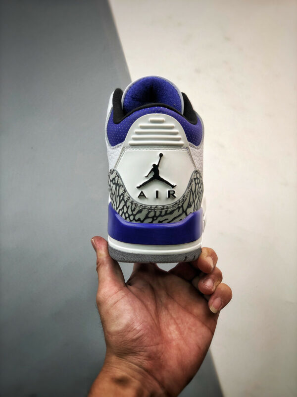 Air Jordan 3 White Black-Dark Iris-Cement Grey CT8532-105 For Sale