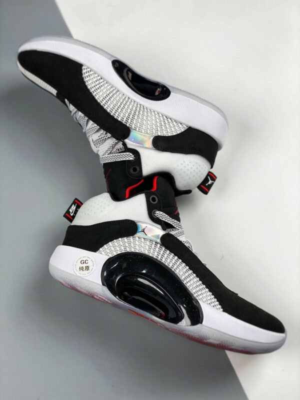 Air Jordan 35 DNA White Black-Fire Red On Sale