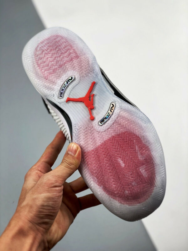 Air Jordan 35 DNA White Black-Fire Red On Sale