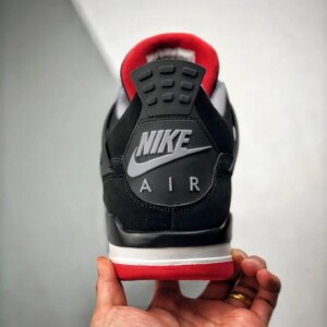 Air Jordan 4 Bred 2019 Black Cement Grey-Summit White-Fire Red