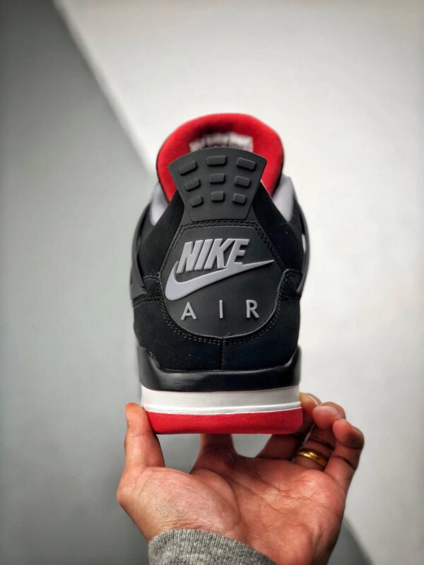 Air Jordan 4 Bred 2019 Black Cement Grey-Summit White-Fire Red