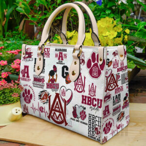 Alabama A&M Women Leather Hand Bag