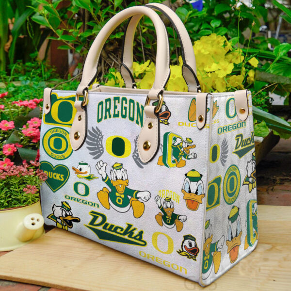 Oregon Ducks Women Leather Hand Bag