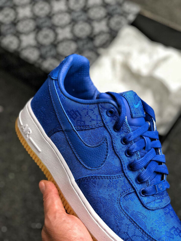 Clot x Nike Air Force 1 PRM Game Royal White-Gum Light Brown For Sale