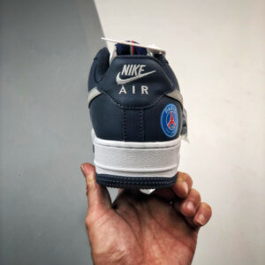 Custom Nike Air Force 1 Low Paris White Grey Navy For Sale