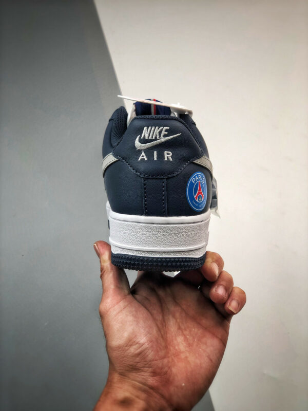 Custom Nike Air Force 1 Low Paris White Grey Navy For Sale