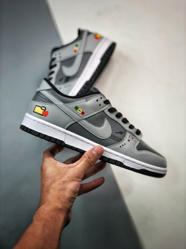 Custom Nike Dunk Low Drak Grey Black For Sale