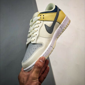 Custom Nike Dunk Low White Yellow Blue For Sale