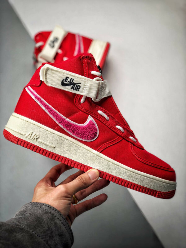 Emotionally Unavailable x Nike Air Force 1 High Red AV5840-600 For Sale