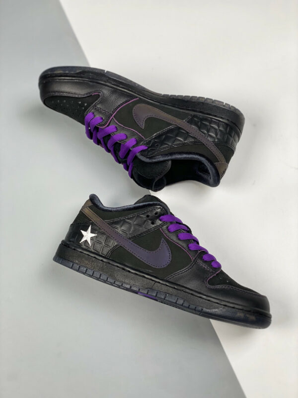 Familia x Nike SB Dunk Low First Avenue Black Voltage Purple-White For Sale