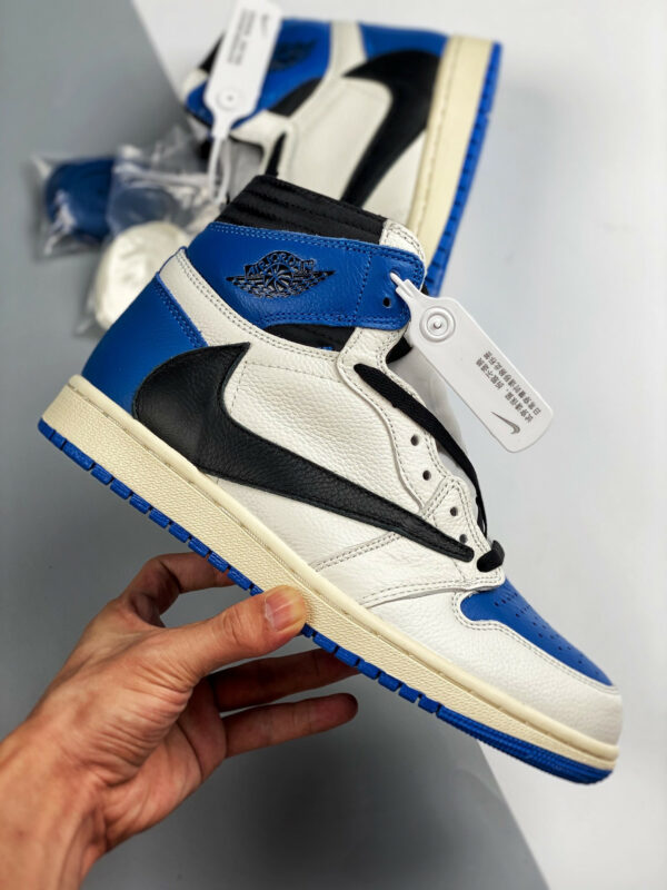 Fragment x Travis Scott x Air Jordan 1 High OG SP Military Blue For Sale