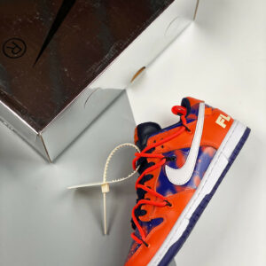 Futura x Off-White x Nike SB Dunk Low Orange Blue For Sale