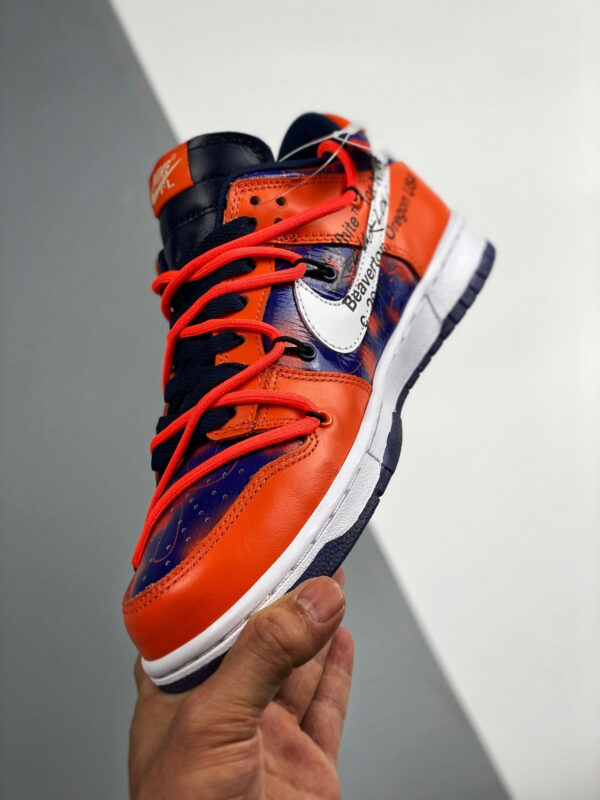 Futura x Off-White x Nike SB Dunk Low Orange Blue For Sale