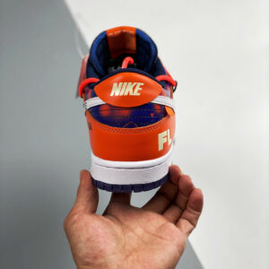 Futura x Off-White x Nike SB Dunk Low Orange Blue For Sale