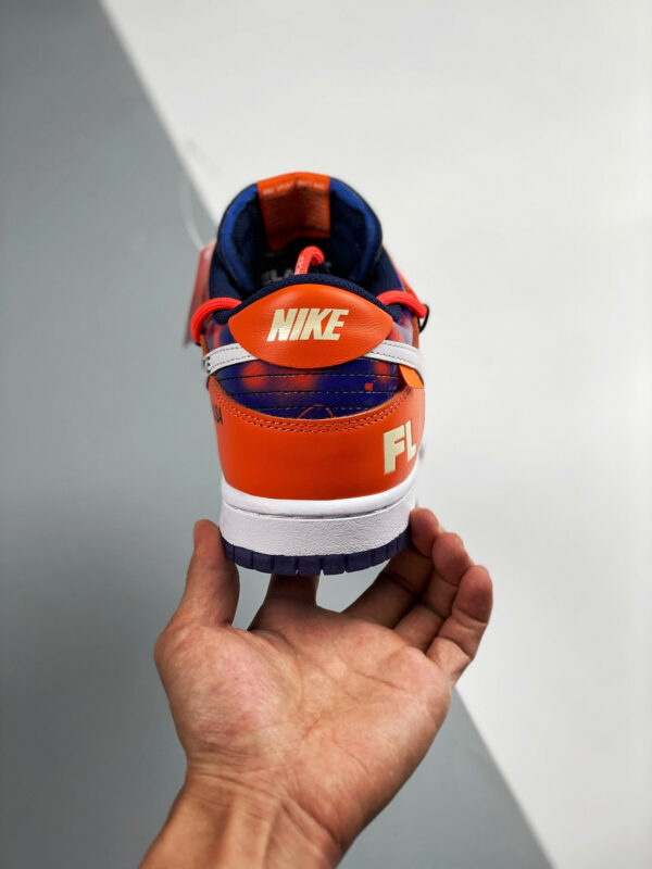 Futura x Off-White x Nike SB Dunk Low Orange Blue For Sale