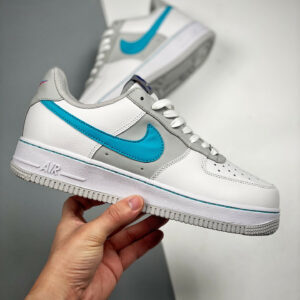 NBA x Nike Air Force 1 Low Fiesta White Grey Fog-Sundial-Blue For Sale