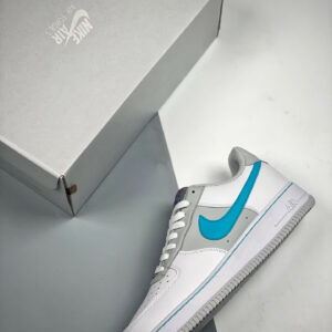 NBA x Nike Air Force 1 Low Fiesta White Grey Fog-Sundial-Blue For Sale