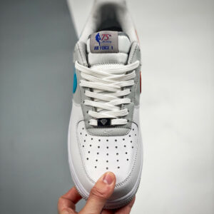 NBA x Nike Air Force 1 Low Fiesta White Grey Fog-Sundial-Blue For Sale