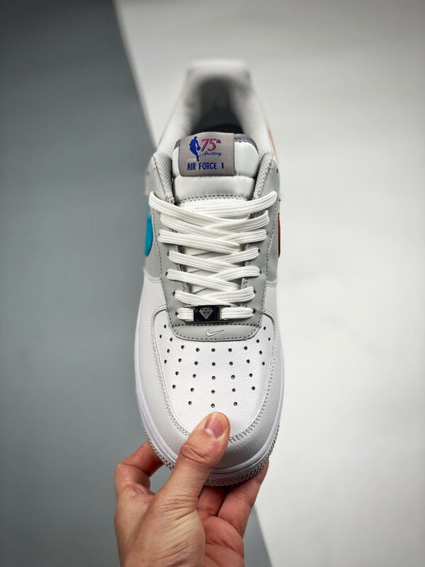 NBA x Nike Air Force 1 Low Fiesta White Grey Fog-Sundial-Blue For Sale