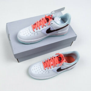 Nike Air Force 1 07 LV8 White Flash Crimson Atomic Pink For Sale