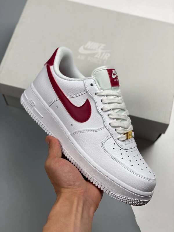 Nike Air Force 1 07 White Noble Red For Sale