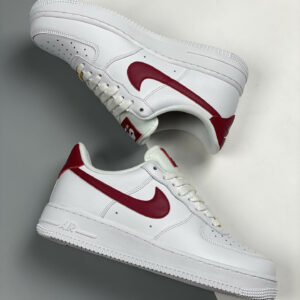 Nike Air Force 1 07 White Noble Red For Sale