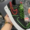 Nike Air Force 1 Worldwide Black Flash Crimson-Green For Sale