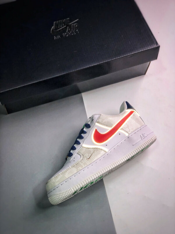 Nike Air Force 1 07 LX Just Do It White University Red DV1493-161 For Sale