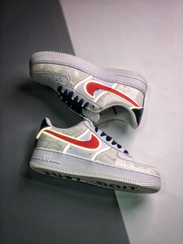 Nike Air Force 1 07 LX Just Do It White University Red DV1493-161 For Sale